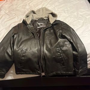 Leather coat